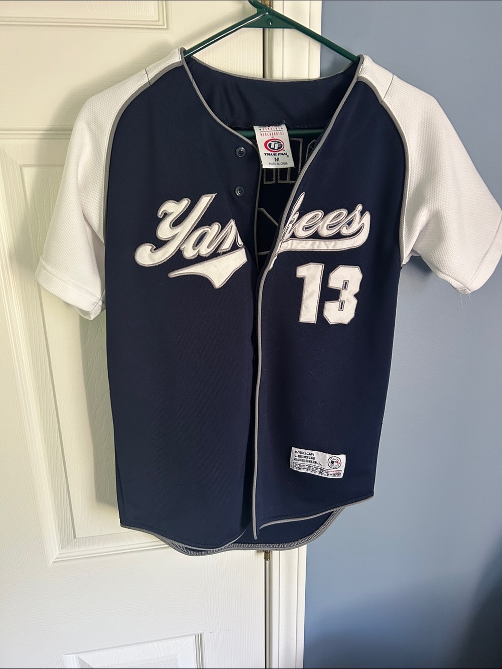 Genuine Merchandise Navy and White Yankees Kids Jersey #13